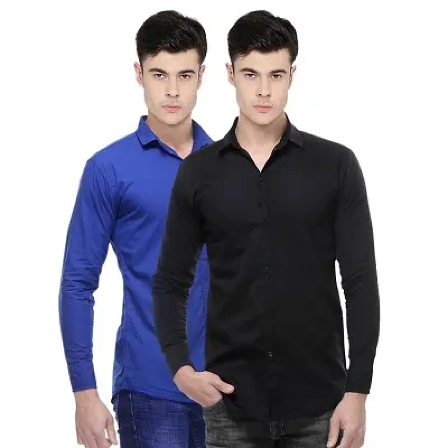 Pack Of 2 Cotton Shirts For Men