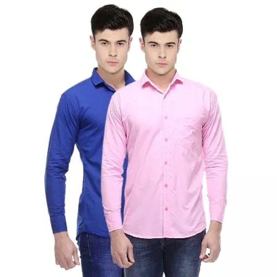 Pack Of 2 Cotton Shirts For Men