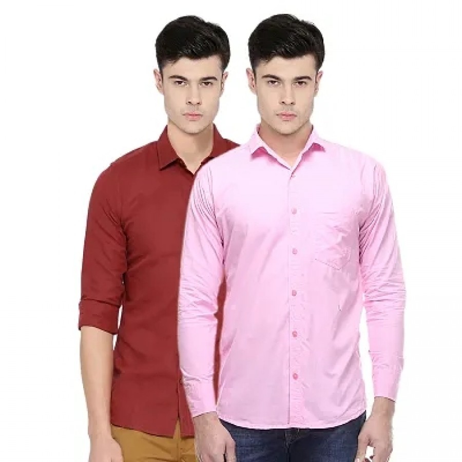 Pack Of 2 Cotton Shirts For Men