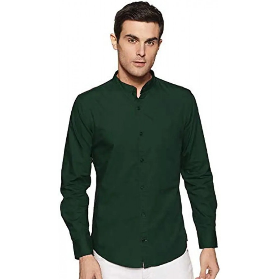 Reliable Black Cotton Solid Long Sleeves Casual Shirts For Men