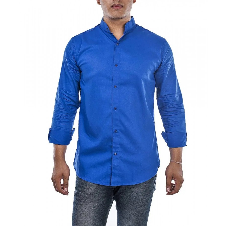 Reliable Blue Cotton Checked Long Sleeves Casual Shirts For Men