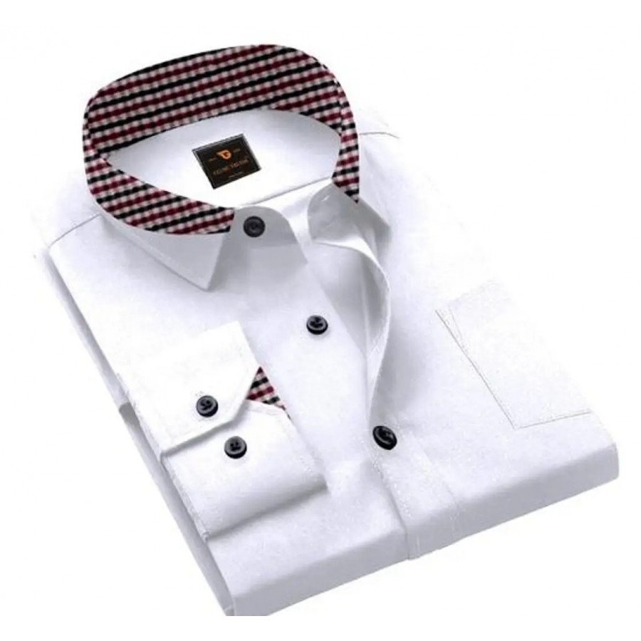 Reliable Cotton Self Pattern Long Sleeves Shirts For Men