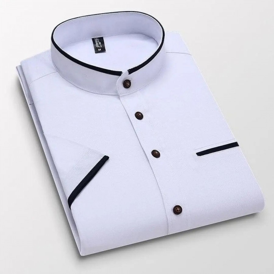 Reliable Cotton Solid Half Sleeve Casual Shirt For Men