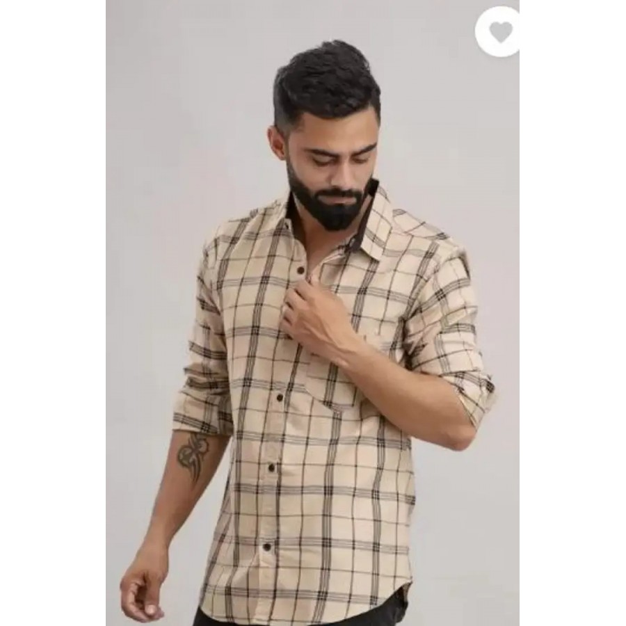 Reliable Multicoloured Cotton Checked Long Sleeves Casual Shirts For Men