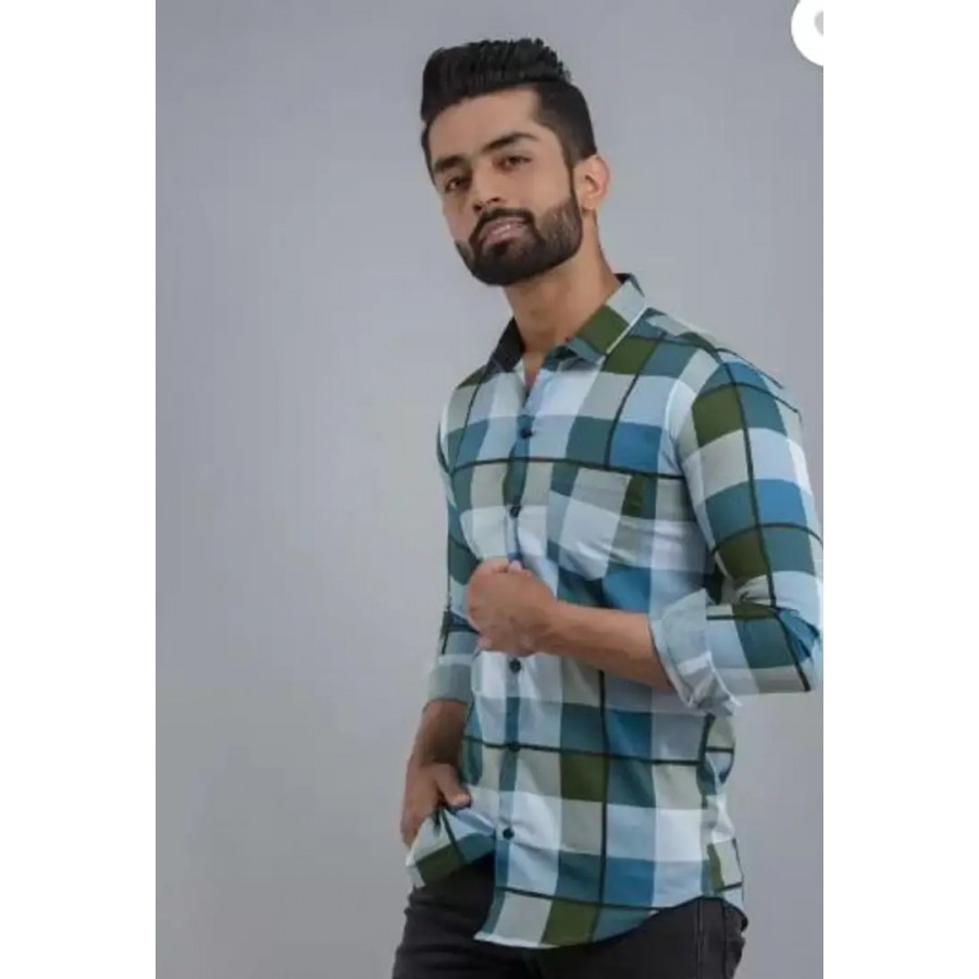 Reliable Multicoloured Cotton Checked Long Sleeves Casual Shirts For Men