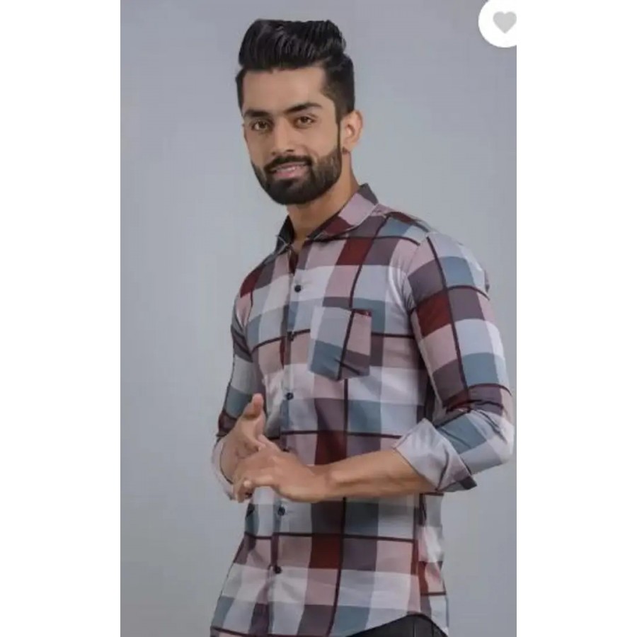 Reliable Multicoloured Cotton Checked Long Sleeves Casual Shirts For Men