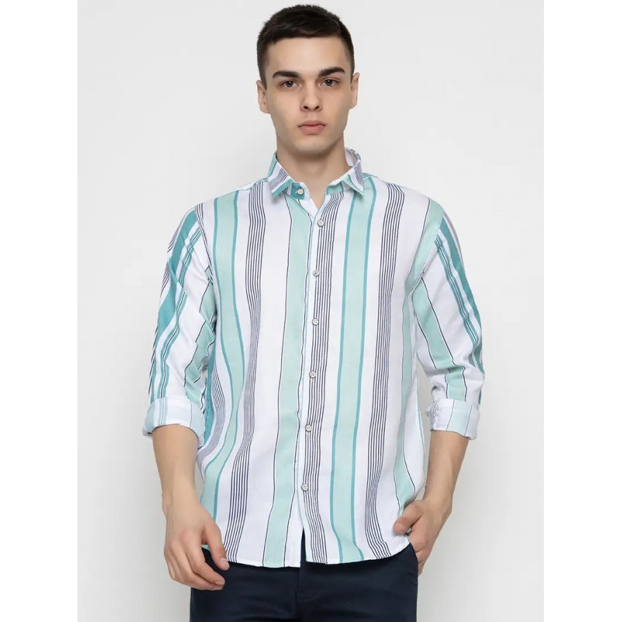 Reliable Multicoloured Cotton Long Sleeves Casual Shirt For Men