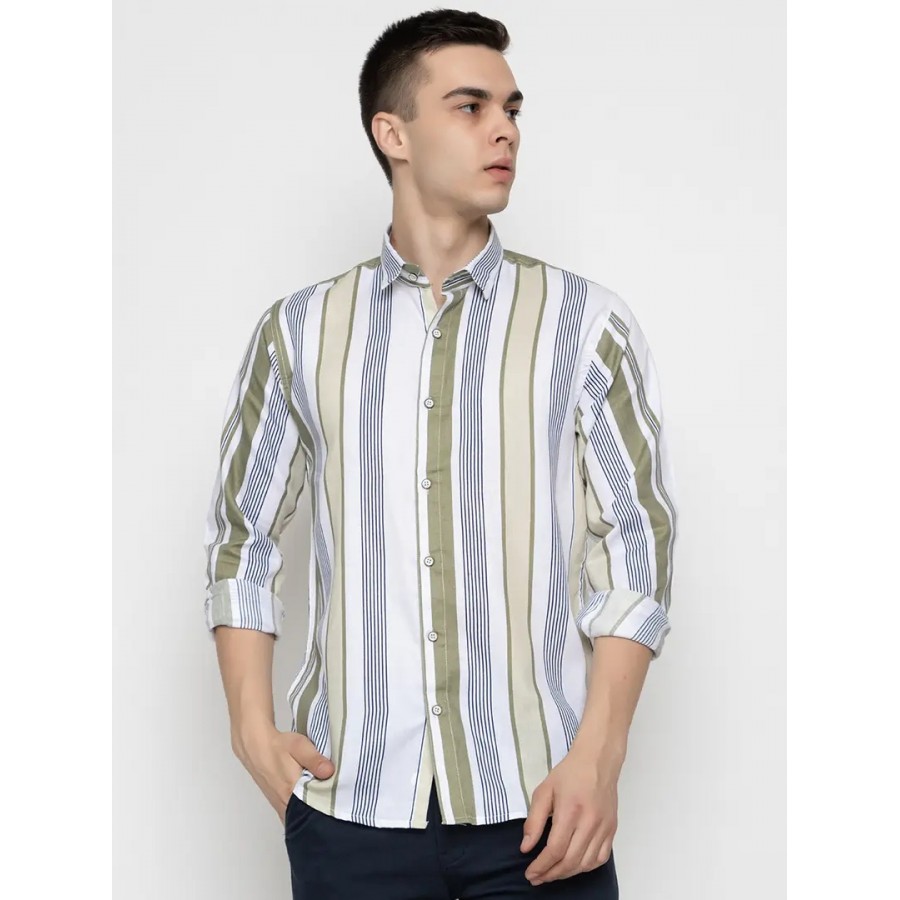 Reliable Multicoloured Cotton Long Sleeves Casual Shirt For Men