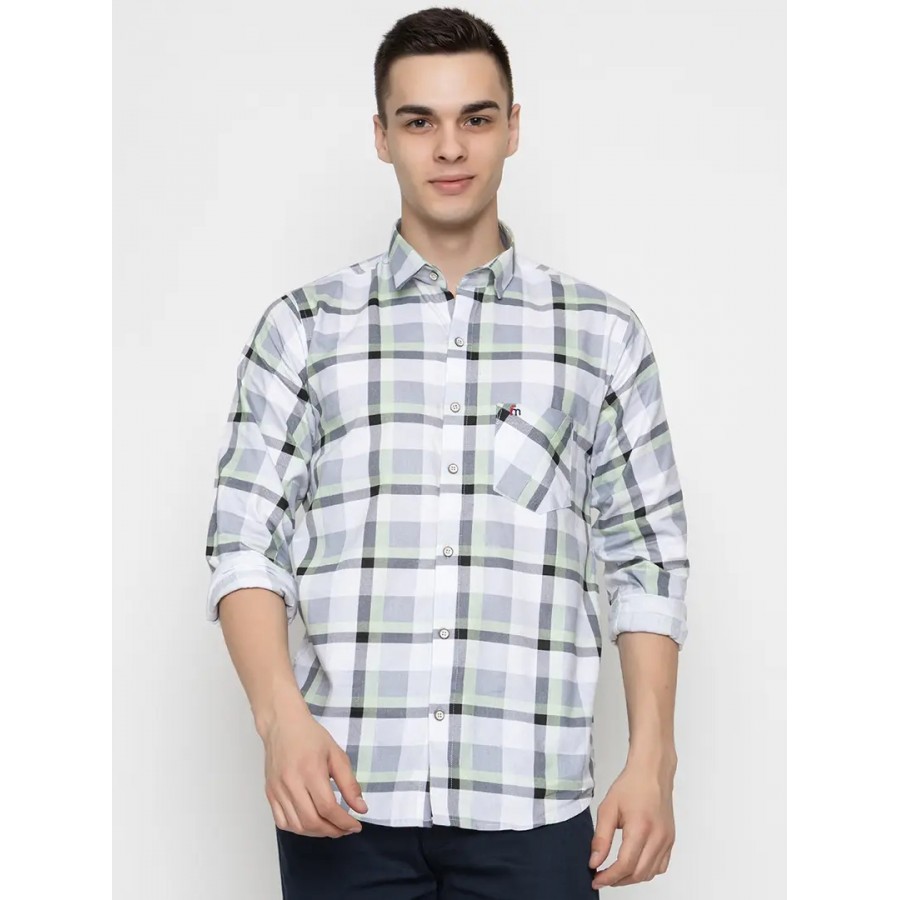 Reliable Multicoloured Cotton Long Sleeves Casual Shirt For Men