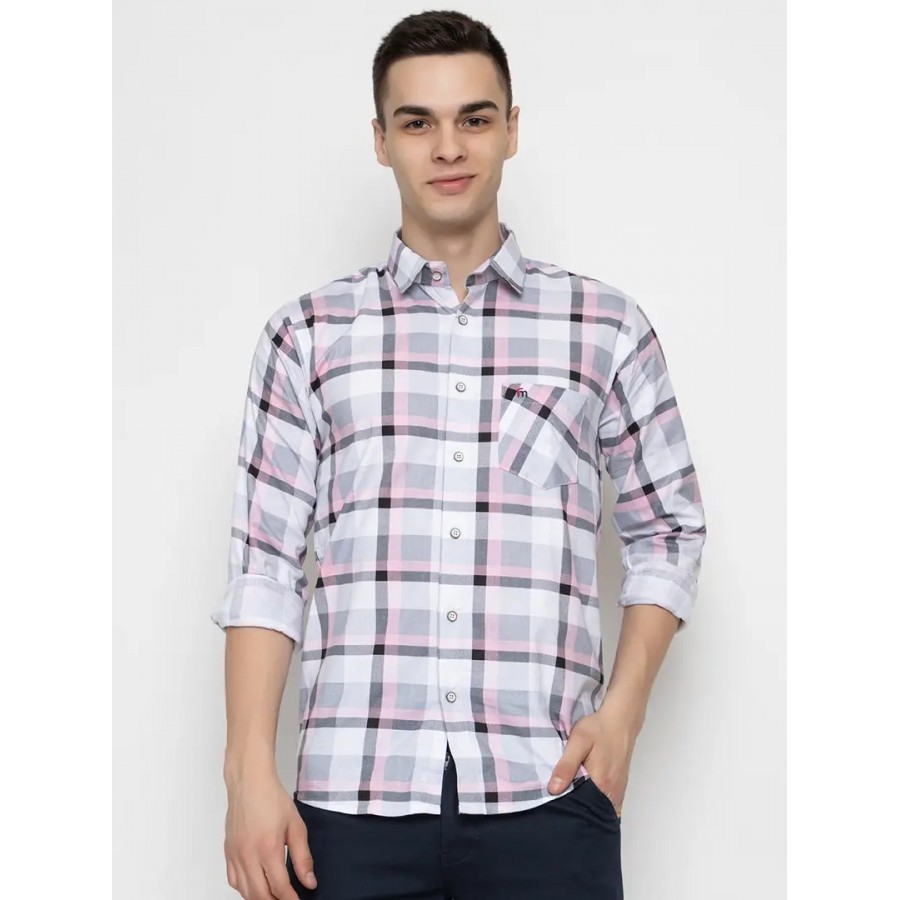 Reliable Multicoloured Cotton Long Sleeves Casual Shirt For Men