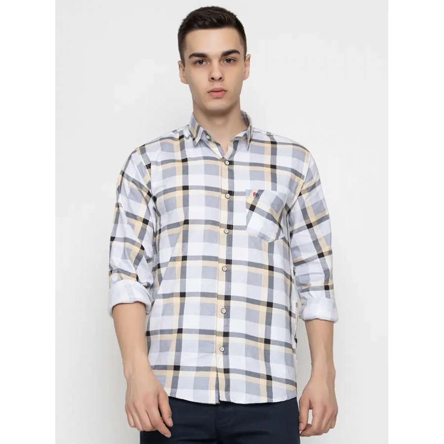 Reliable Multicoloured Cotton Long Sleeves Casual Shirt For Men