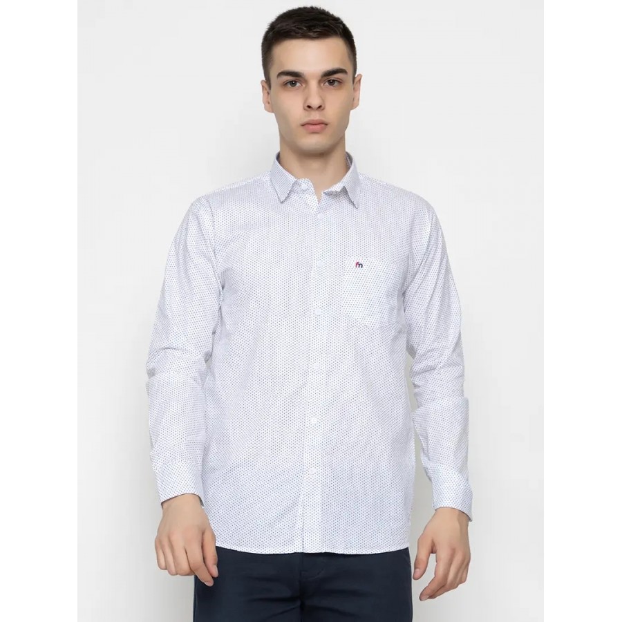 Reliable white Cotton Long Sleeves Casual Shirt For Men