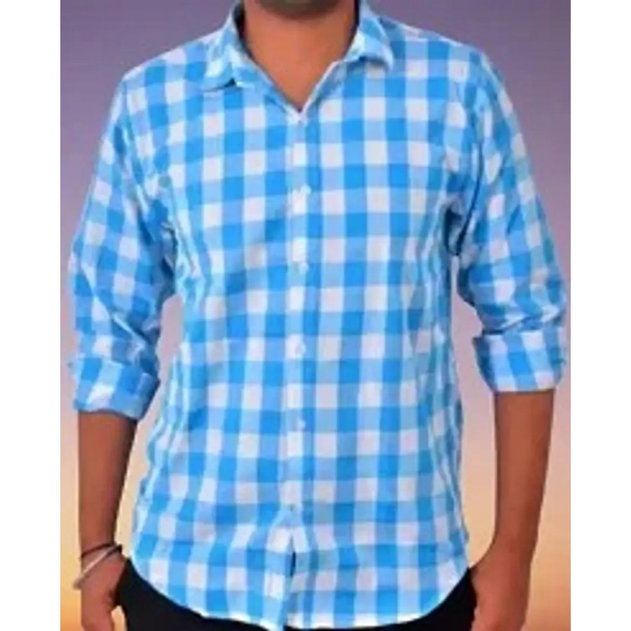 Reliable Multicoloured Cotton Checked Long Sleeves Casual Shirts For Men