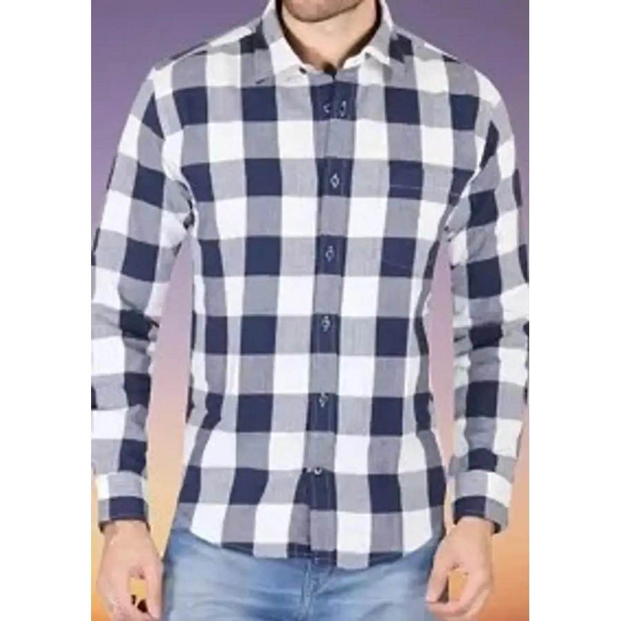 Reliable Multicoloured Cotton Checked Long Sleeves Casual Shirts For Men