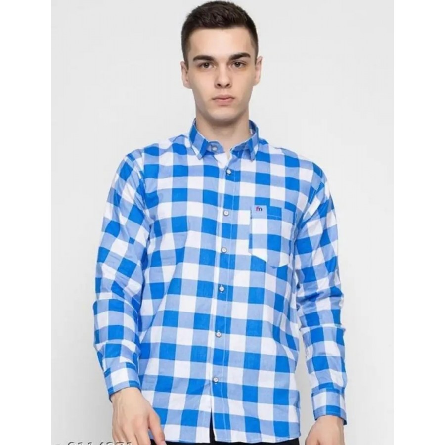 Reliable Multicoloured Cotton Long Sleeves Casual Shirt For Men