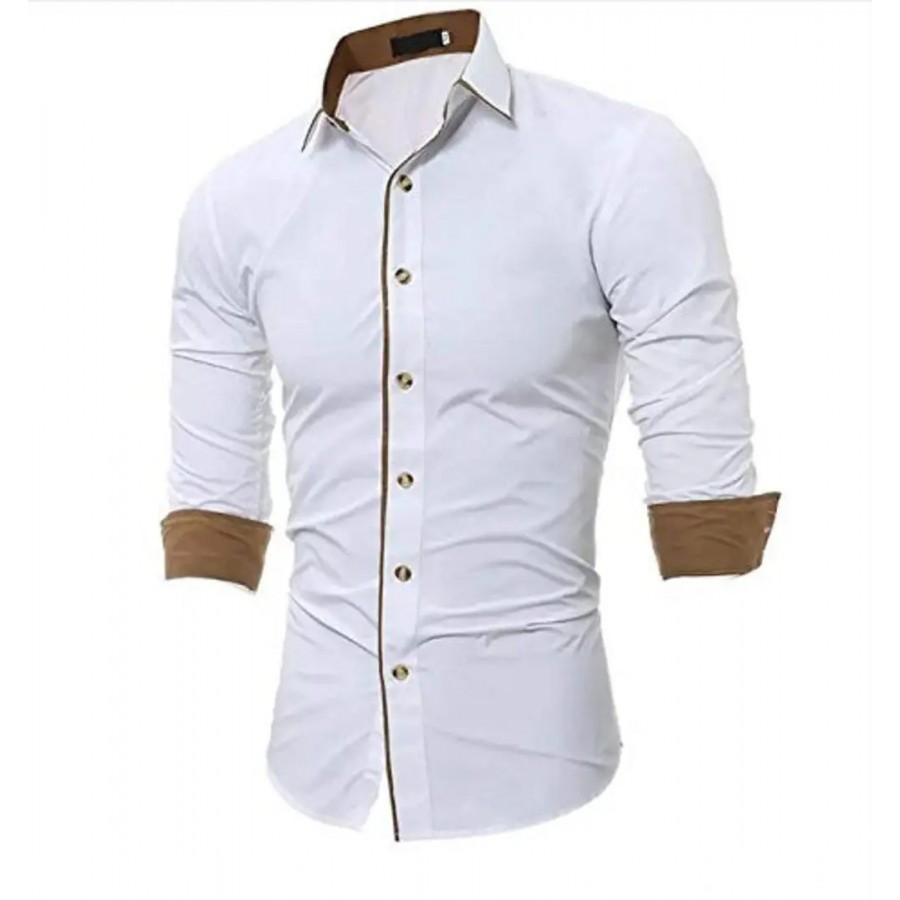 SUR-T Men's Cotton Casual Shirt for Men Full Sleeves