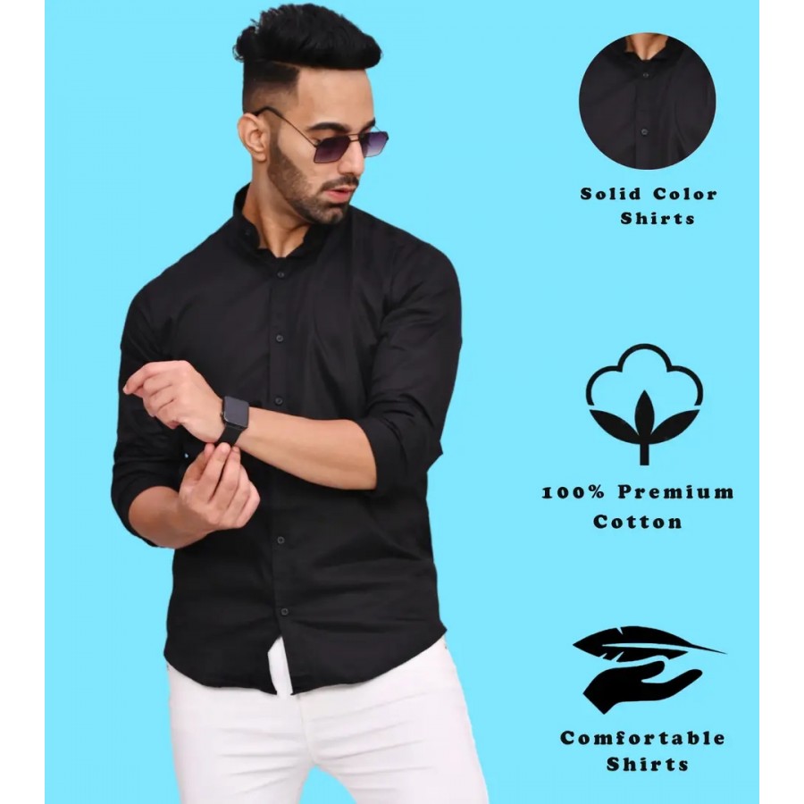 Stylish Cotton Blend Casual Shirts For Men