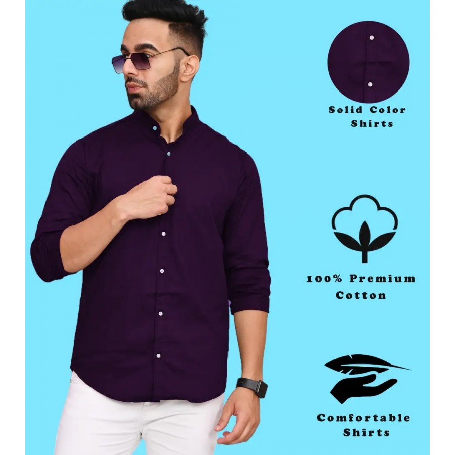 Stylish Cotton Blend Casual Shirts For Men