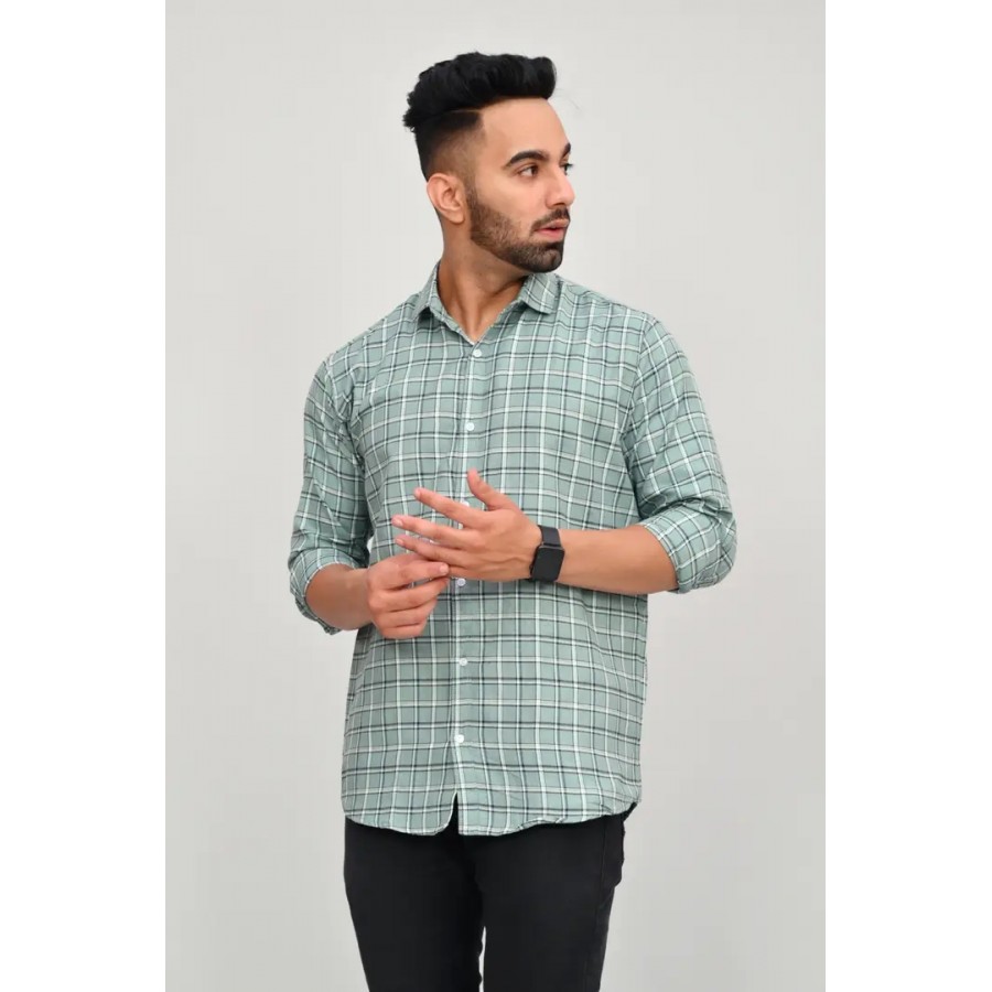 Stylish Cotton Blend Casual Shirts For Men