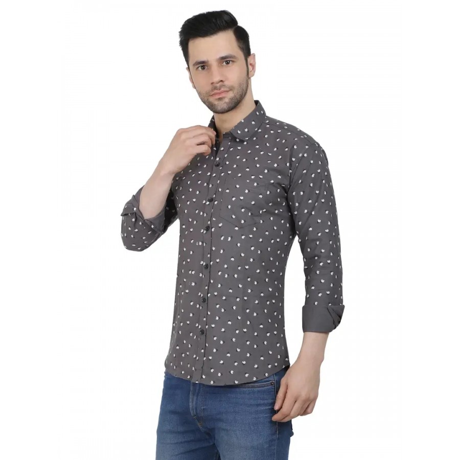 Stylish Cotton Blend Printed Shirt for Men