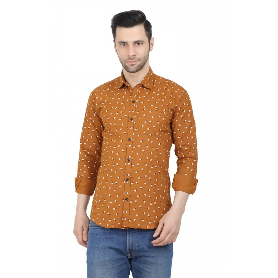 Stylish Cotton Blend Printed Shirt for Men