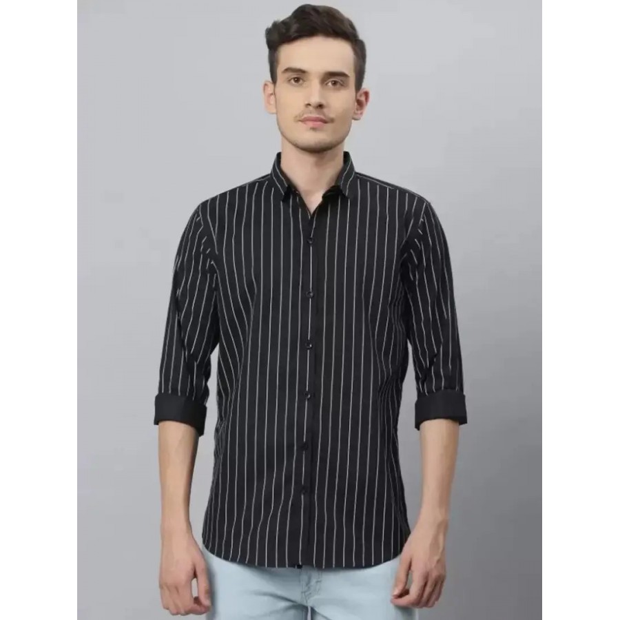 Stylish Cotton Blend Striped Casual shirt for Men