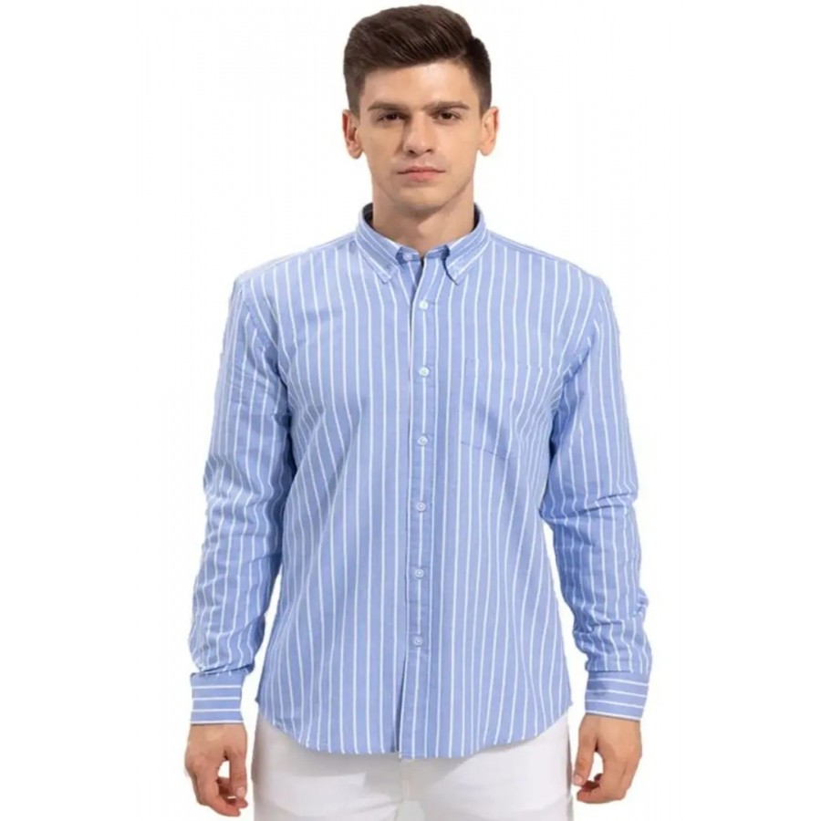 Stylish Cotton Blend Striped Casual shirt for Men