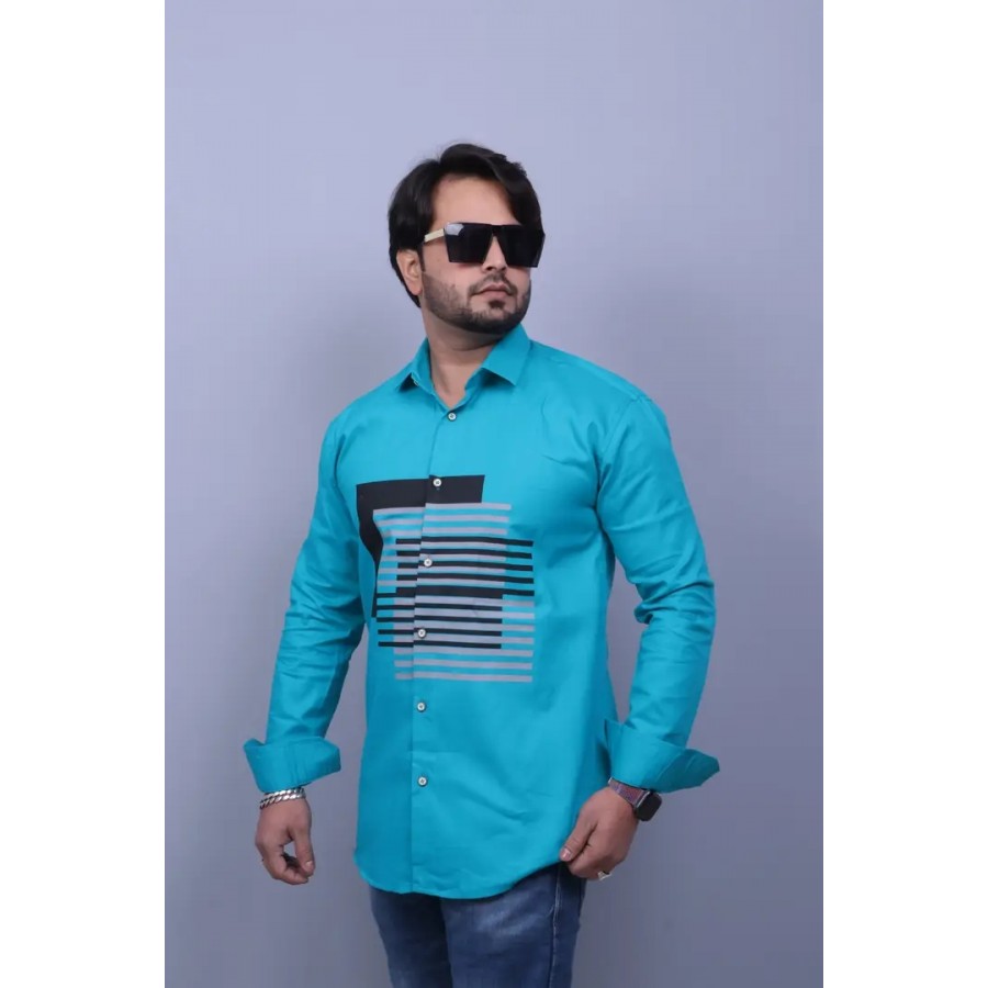 Stylish Cotton Long Sleeves Shirt For Men