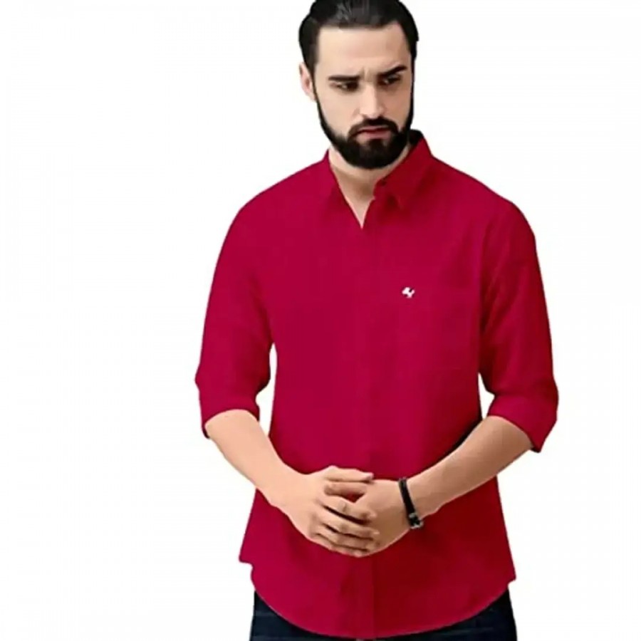 Stylish Fancy Cotton Blend Long Sleeves Casual Shirts For Men