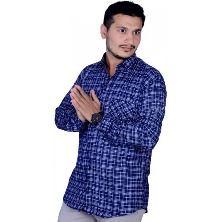 Stylish Fancy Cotton Blend Long Sleeves Casual Shirts For Men