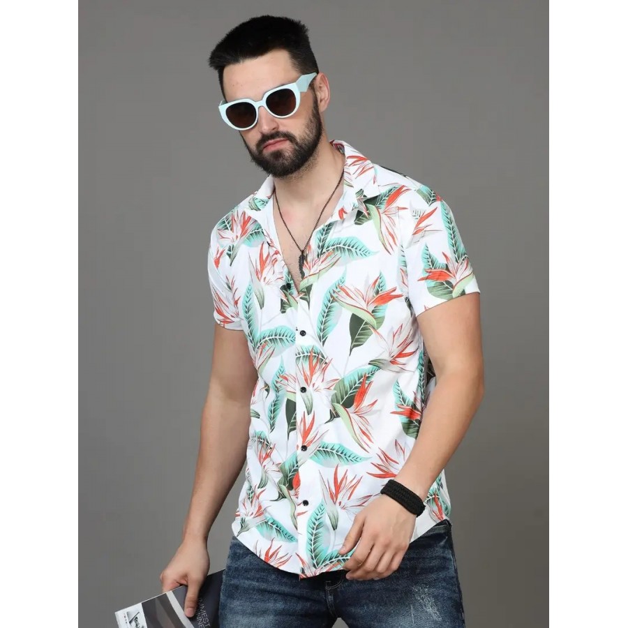 Stylish Fancy Lycra Casual Shirts For Men