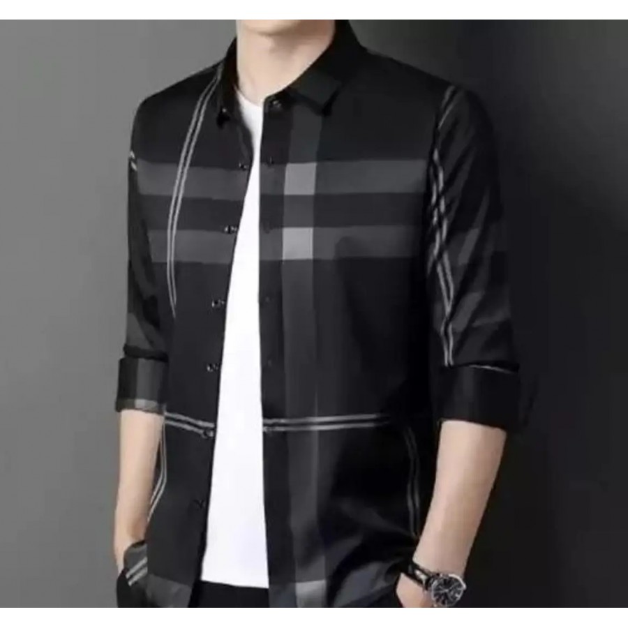 Stylish Lycra Long Sleeves Shirt For Men