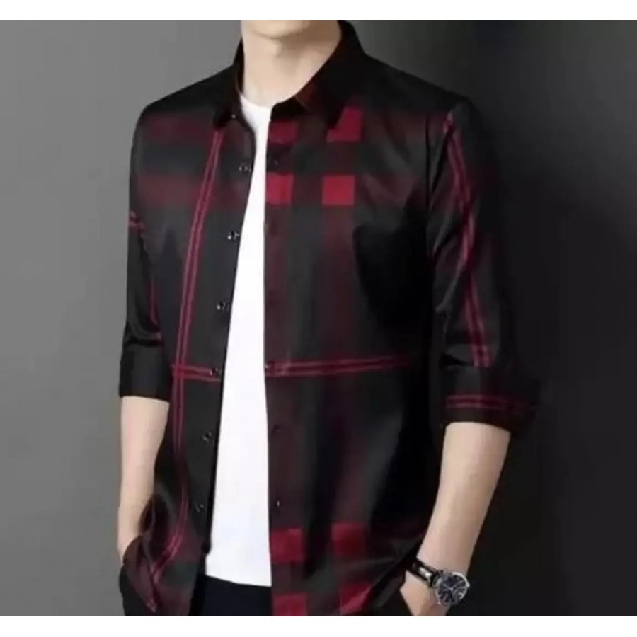 Stylish Lycra Long Sleeves Shirt For Men