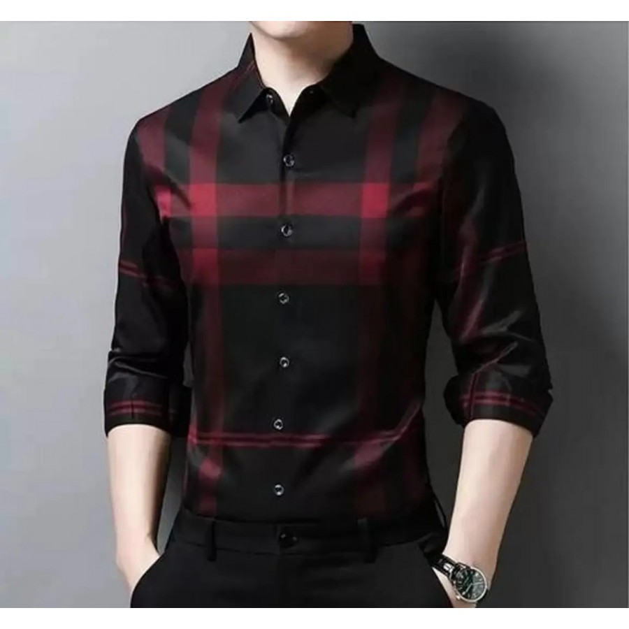 Stylish Lycra Long Sleeves Shirt For Men