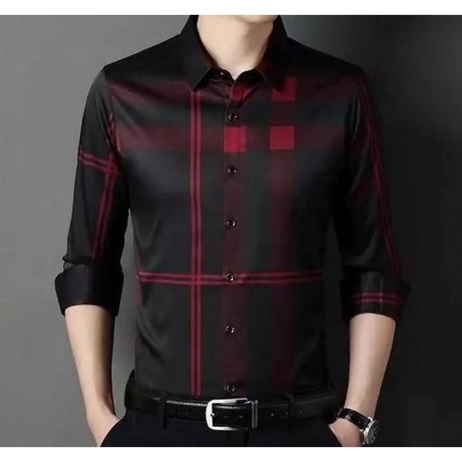 Stylish Lycra Long Sleeves Shirt For Men