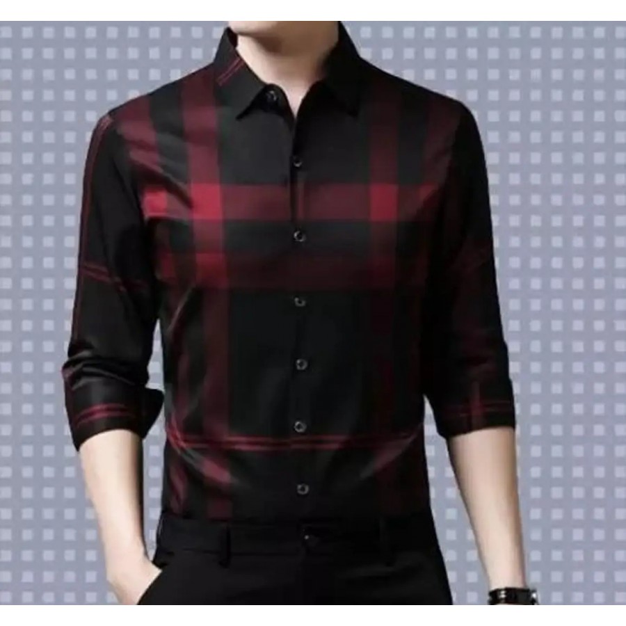 Stylish Lycra Long Sleeves Shirt For Men