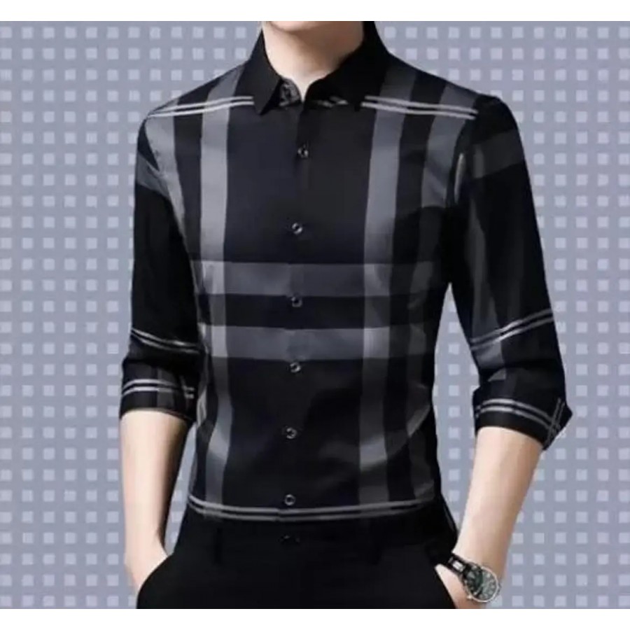 Stylish Lycra Long Sleeves Shirt For Men