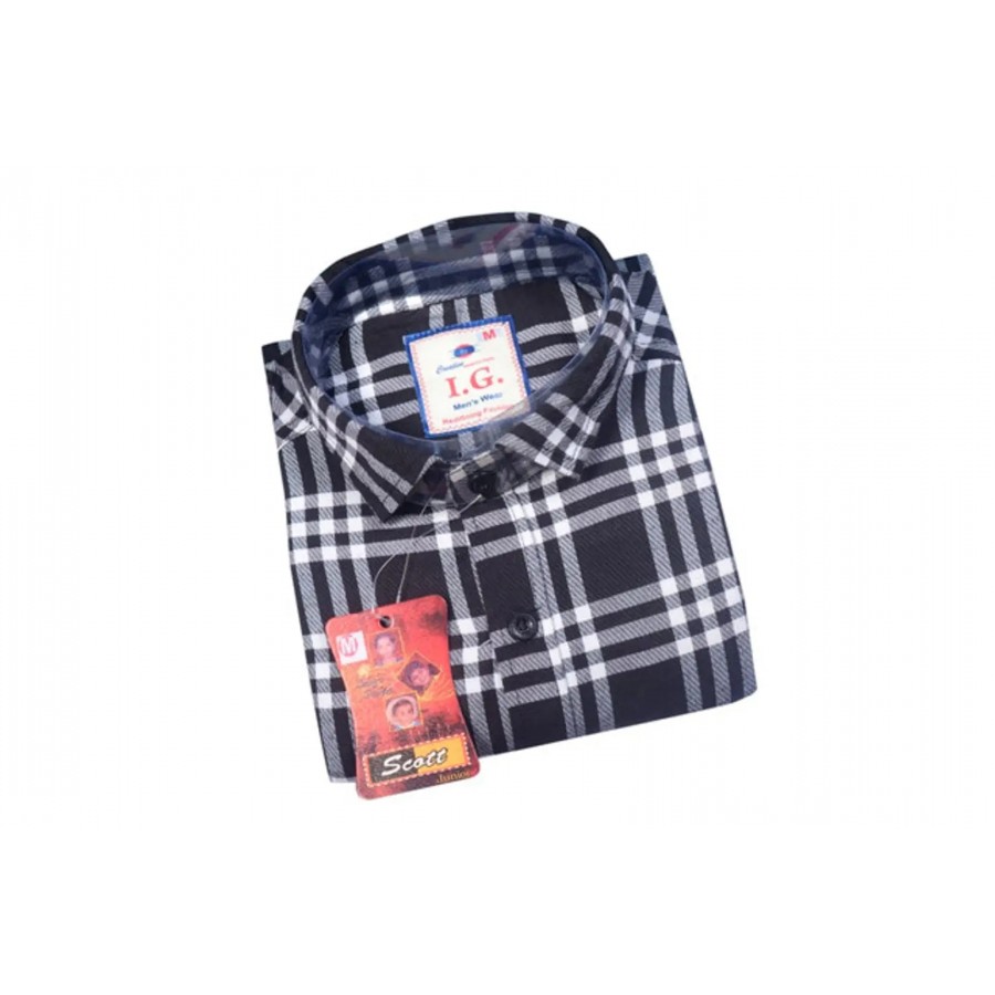 Stylish Multicoloured Cotton Blend Checked Long Sleeves Casual Shirts For Men