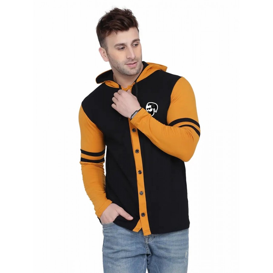 Stylish Cotton Blend Long Sleeves Shirt For Men