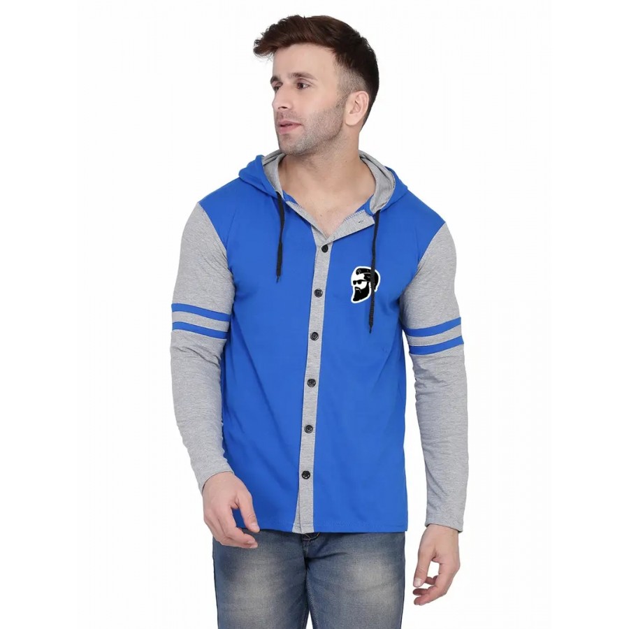 Stylish Cotton Blend Long Sleeves Shirt For Men