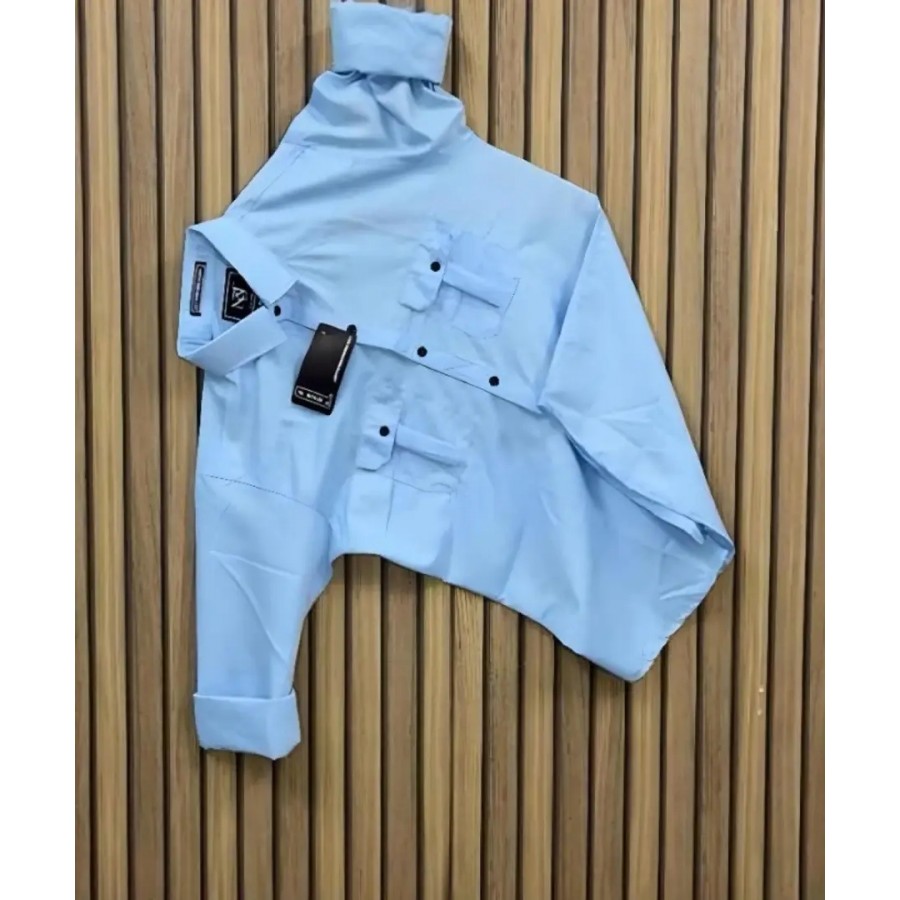 Stylish Cotton Double Pocket Shirts For Men Cargo Shirts