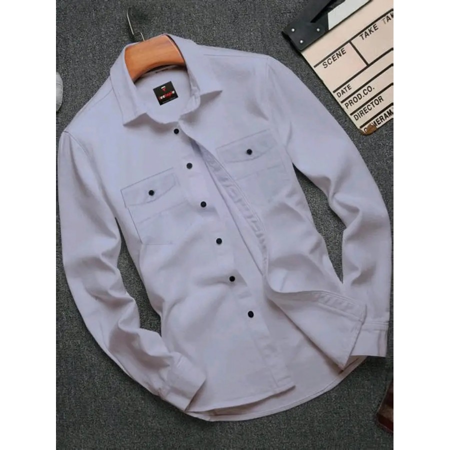 Stylish Cotton Double Pocket Shirts For Men Cargo Shirts