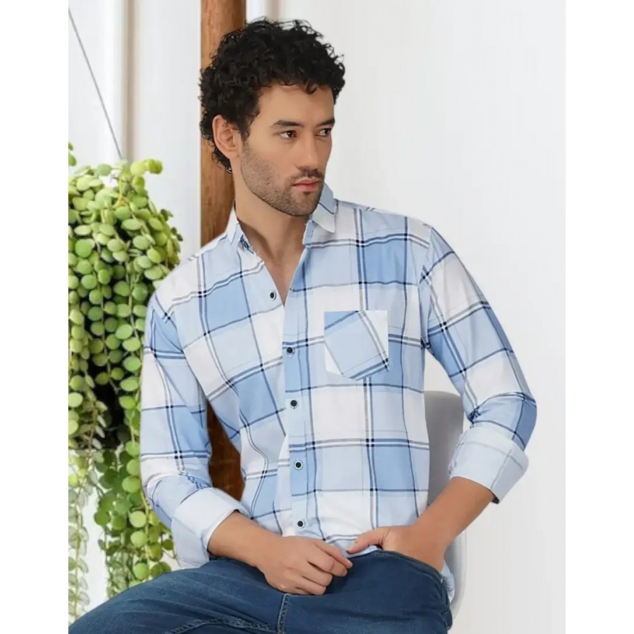 Stylish Cotton Long Sleeves Casual Shirts For Men