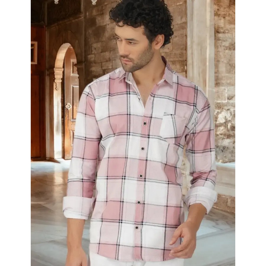 Stylish Cotton Long Sleeves Casual Shirts For Men