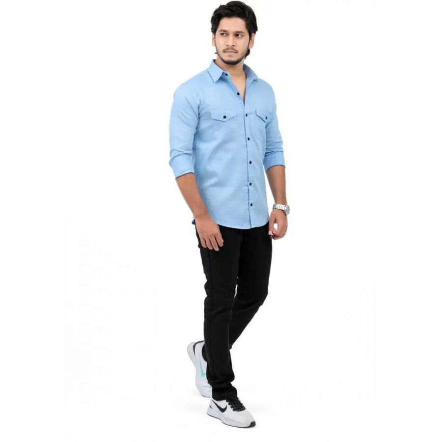 Stylish Cotton Long Sleeves Casual Shirts For Men