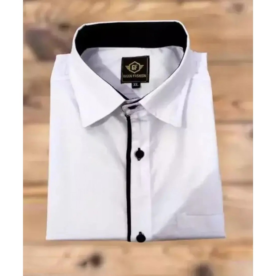 Stylish Cotton Lycra Solid Casual Shirt For Men