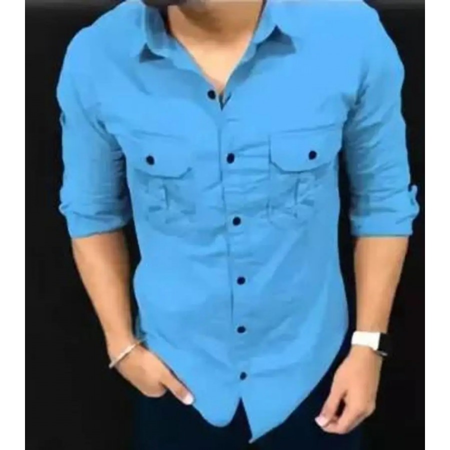 Stylish Cotton Regular Fit Casual Shirt For Men