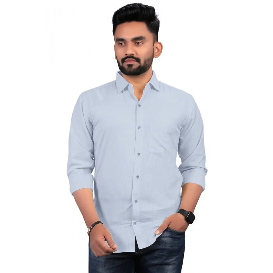 Stylish Fancy Cotton Blend Long Sleeves Casual Shirts For Men