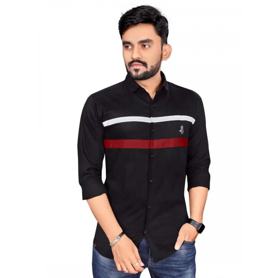 Stylish Fancy Cotton Long Sleeves Casual Shirts For Men