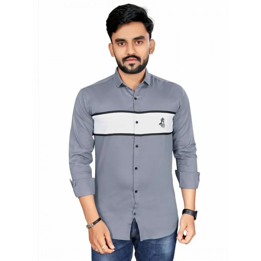 Stylish Fancy Cotton Long Sleeves Casual Shirts For Men